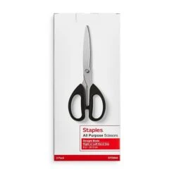Staples 8" Pointed Tip Stainless Steel Scissors, Straight Handle, Right & Left Handed, 2/Pack (TR55043) -Office Product Shop BAF3E3B2 B188 4E37 87D7D1707DD9DBDC sc7