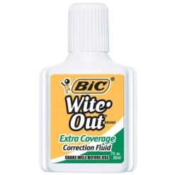 BIC Wite-Out Extra Coverage Correction Fluid, 20 Ml., White, Dozen (WOFEC12WE) 8 BIC Wite-Out Extra Coverage Correction Fluid, 20 Ml., White, Dozen (WOFEC12WE) -Office Product Shop BDBE0765 36A6 4357 AD0F8AB9AE704C1A sc7