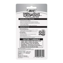 BIC Wite-Out 2-in-1 Correction Fluid, 15 Ml., White (WOPFP11) -Office Product Shop CC35E8E6 CCDD 49F0 9725C9297862BA23 sc7