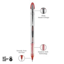Uni-ball Uniball Vision Elite Rollerball Pens, Bold Point, 0.8mm, Red Ink (69023) -Office Product Shop D7751BBD 3DDA 4C9A ABF5E8A7B01820C8 sc7
