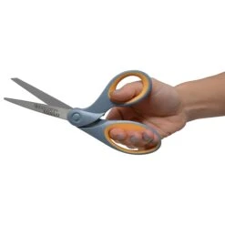 Westcott Titanium Bonded 8" Titanium Multi-Purpose/Heavy Duty Scissor, Sharp Tip, Gray/Yellow (13731) -Office Product Shop E2EB47A5 459F 4C6A 8B548D8D42D68CF8 sc7