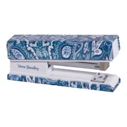 Vera Bradley Bonbon Medallion Fashion Stapler, 20 Sheet Capacity, Blue/White, Each (223285X)