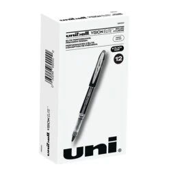 Uni-ball Vision Elite Rollerball Pens, Bold Point, Black Ink, Dozen (61231) -Office Product Shop EC6AFB12 7A37 4700 A899EF21F210236A sc7