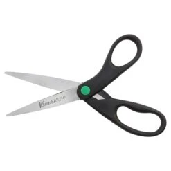 Westcott KleenEarth 8" Stainless Steel Sewing/Craft Scissors, Pointed Tip, Black, 2/Pack (15179) -Office Product Shop EF9A4C2D 336A 4C71 B9CFBC454BF5A317 sc7
