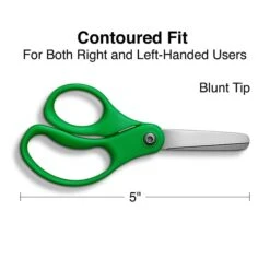 Staples Teacher Pack 5" Kids Blunt Tip Stainless Steel Scissors, Straight Handle, Right And Left Handed, 12/Pack (TR55058) -Office Product Shop FC3E33E7 3CCF 491F 8BFC64447479A2CA sc7