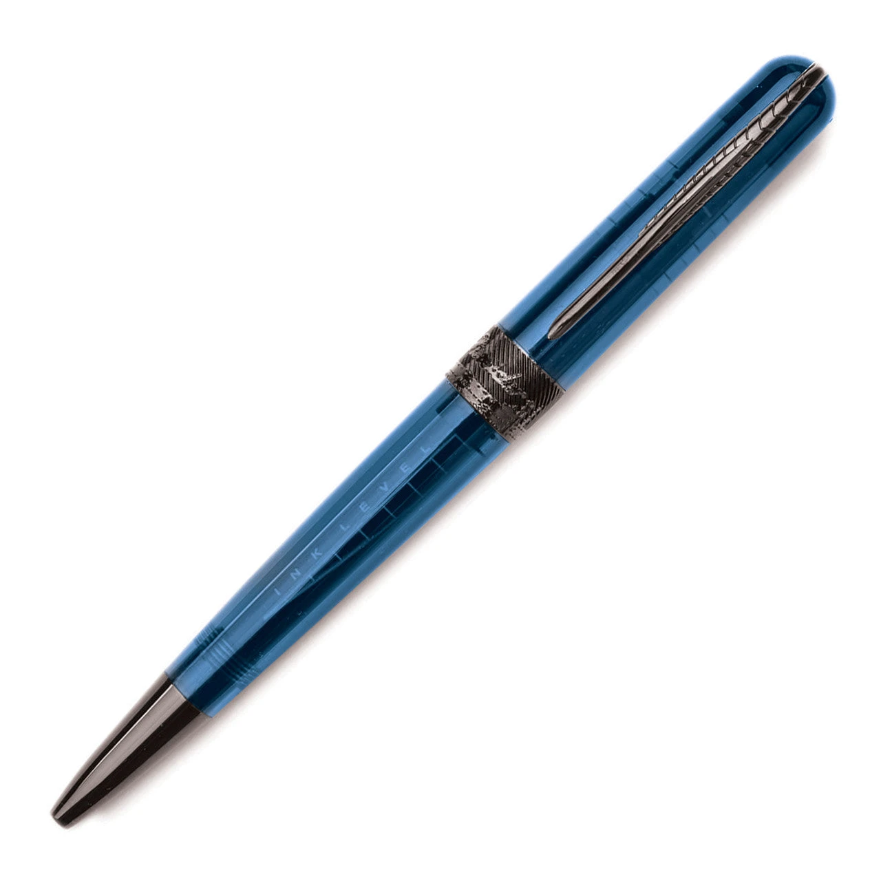 Pineider Avatar UR Demo Black Ballpoint Pen, Ice Blue 3 Pineider Avatar UR Demo Black Ballpoint Pen, Ice Blue