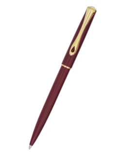 Diplomat Traveller EasyFLOW Ballpoint Pen, Dark Red & Gold