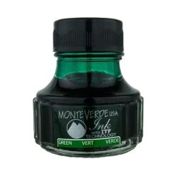 Monteverde Fountain Pen Ink Bottle Refills, 90ML, Green