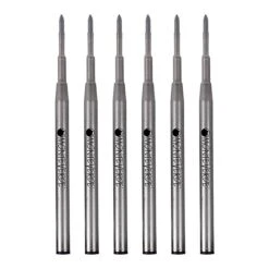 Monteverde® Broad Gel Ballpoint Refill For Montblanc Gel Ballpoint Pens, 6/Pack, Blue/Black