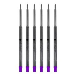 Monteverde® Medium Ballpoint Refill For Waterman Ballpoint Pens, 6/Pack, Purple