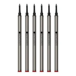 Monteverde® Rollerball Refill For Waterman Rollerball Pens, Medium Point, Red Ink, 6/Pack (W233RD)