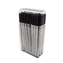 Monteverde Rollerball Refill For Montblanc Rollerball Pens, Fine Point, Black Ink, 50/Pack (M224BK)