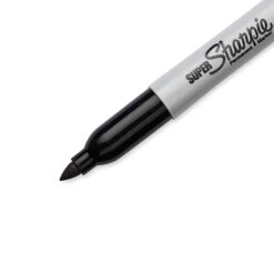 Sharpie Super Permanent Markers, Fine Tip, Black, 6/Pack (33666) -Office Product Shop m002303387 sc7