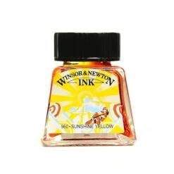 Winsor And Newton Drawing Inks Sunshine Yellow 14 Ml 633 [Pack Of 4]