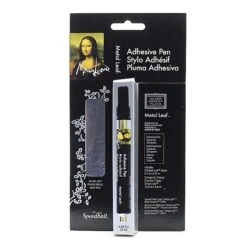 Mona Lisa Adhesive Pen Plus Silver Leaf [Pack Of 2]