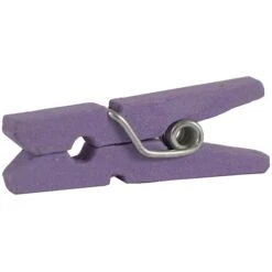 JAM Paper® Wood Clip Clothespins, Small 7/8 Inch, Lavender Purple Clothes Pins, 50/Pack (2230719107) -Office Product Shop m002637281 sc7