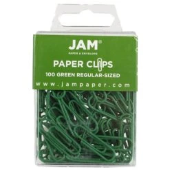 JAM Paper Small Paper Clips, Green, 3 Packs Of 100 (2183752B) -Office Product Shop m002765257 sc7