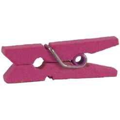 JAM Paper® Wood Clip Clothespins, Small 7/8 Inch, Fuchsia Pink Clothes Pins, 50/Pack (230729139) -Office Product Shop m002869887 sc7