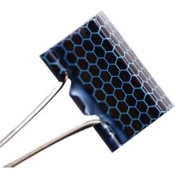 JAM Paper® Colorful Binder Clips, Small, 3/4 Inch, Black Binderclips With Peach And Blue Honeycomb Design, 10/Pack (336128759) -Office Product Shop m002869913 sc7