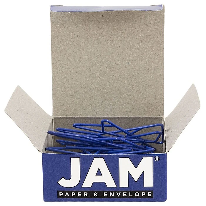 JAM Paper® Colorful Butterfly Paper Clips, Dark Blue Paperclips, 15/Pack (332BYBU) 4 JAM Paper® Colorful Butterfly Paper Clips, Dark Blue Paperclips, 15/Pack (332BYBU) - Image 2