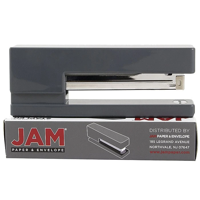 JAM Paper® Modern Desk Stapler, Grey, Sold Individually (337GY) 5 JAM Paper® Modern Desk Stapler, Grey, Sold Individually (337GY) - Image 3