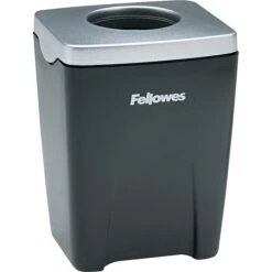 Fellowes® Office Suites™ Paper Clip Cup, Black/Silver, 3-1/4"H X 2-4/9"W X 2-1/5"D (8032801) -Office Product Shop s0161393 sc7