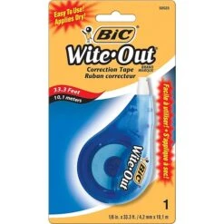 BIC Wite-Out Correction Tape, White, Bulk (WOTAPP1CT) -Office Product Shop s0238829 sc7