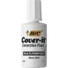 BIC Cover-it Correction Fluid, White, 12/Pack (BICWOC12DZ)