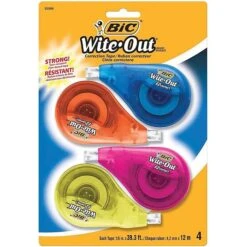 BIC Wite-Out EZ Correct Correction Tape, White, Bulk (50589-CT)