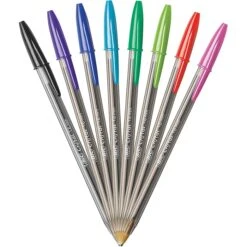 BIC Cristal Ballpoint Stick Pens, Bold Point, Assorted Ink, 24/Pack (MSBAPP241-AST) -Office Product Shop s1069352 sc7