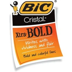 BIC Cristal Ballpoint Stick Pens, Bold Point, Assorted Ink, 24/Pack (MSBAPP241-AST) -Office Product Shop s1069353 sc7