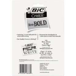 BIC Cristal Ballpoint Stick Pens, Bold Point, Assorted Ink, 24/Pack (MSBAPP241-AST) -Office Product Shop s1069354 sc7