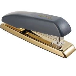 Swingline Durable Desk Stapler, 20 Sheet Capacity, Gray/Gold (64703) -Office Product Shop s1117367 sc7