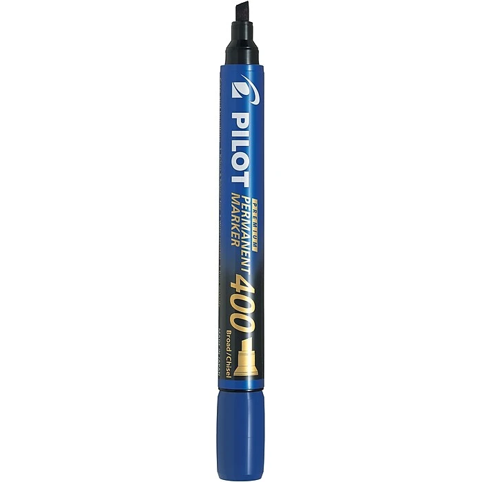 Pilot Premium 400 Permanent Markers, Chisel Tip, Blue, 12/Pack (44116) 3 Pilot Premium 400 Permanent Markers, Chisel Tip, Blue, 12/Pack (44116)