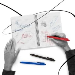 TRU RED™ Retractable Quick Dry Gel Pen, Extra Fine Point, 0.38mm, Black, 5/Pack (TR56951) -Office Product Shop s1194666 sc7