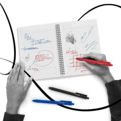 TRU RED™ Retractable Quick Dry Gel Pens, Medium Point, 0.7mm, Blue, Dozen (TR54499) -Office Product Shop s1195494 sc7 1