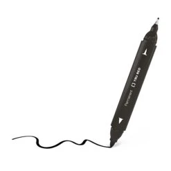 TRU RED™ Pen Permanent Markers, Twin Tip, Black, 12/Pack (TR57830) -Office Product Shop s1197425 sc7
