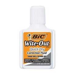 BIC Correction Fluid, 20 Ml., White, 4/Pack (WOFQD418-A-WHI) -Office Product Shop s1205494 sc7
