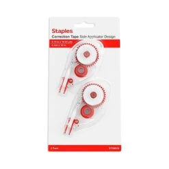 Staples Correction Tape, White, 2/Pack (ST59818) -Office Product Shop s1212633 sc7