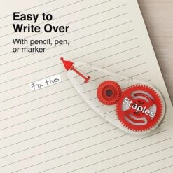 Staples Correction Tape, White, 2/Pack (ST59821/52036) -Office Product Shop s1212654 sc7