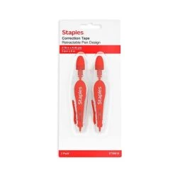 Staples Correction Tape, White, 2/Pack (ST59816) -Office Product Shop s1212680 sc7