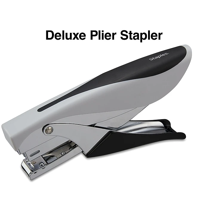 Staples Deluxe Plier Stapler, 20 Sheet Capacity, Black/Gray (24546/17584) 4 Staples Deluxe Plier Stapler, 20 Sheet Capacity, Black/Gray (24546/17584) - Image 2