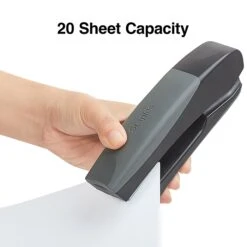 Staples Desktop/Handheld Stapler, 20 Sheet Capacity, Black And Gray (40897) 12 Staples Desktop/Handheld Stapler, 20 Sheet Capacity, Black And Gray (40897) -Office Product Shop s1224027 sc7