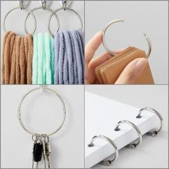 Staples Loose Leaf Book Rings, 3", Silver, 10/Pack (44417) -Office Product Shop s1225566 sc7