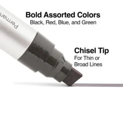 TRU RED™ XL Tank Permanent Markers, Chisel Tip, Assorted, 4/Pack (TR56935) -Office Product Shop s1226455 sc7