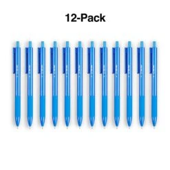 TRU RED™ Ballpoint Gripped Retractable Pen, Medium Point, 1.0mm, Blue, Dozen (TR59162) -Office Product Shop s1226474 sc7