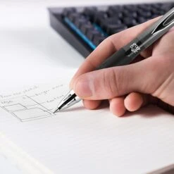 Uni-ball Uniball 207 Plus+ Retractable Gel Pens, Medium Point, 0.7mm, Black Ink, Dozen (70120) -Office Product Shop sp126688391 sc7