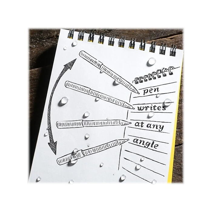 Rite In The Rain All-Weather Pocket Ballpoint Pen, Black Ink, 2/Pack (OD92) 6 Rite In The Rain All-Weather Pocket Ballpoint Pen, Black Ink, 2/Pack (OD92) - Image 4