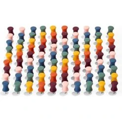 Poppin Push Pins, Assorted Colors, 100/Box, 6 Boxes/Kit (108678) -Office Product Shop sp129217038 sc7