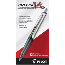 Pilot Precise V7 RT Retractable Rollerball Pens, Fine Point, Black Ink, 3/Pack (26058) -Office Product Shop sp135695488 sc7